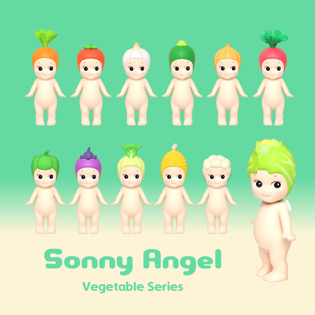 Sonny Angel - Vegetable ver.1 - let's go grab matcha!